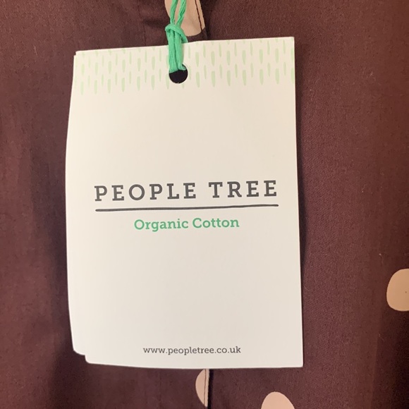 NWT People Tree Edie Polka Dot Shirt - Picture 9 of 12